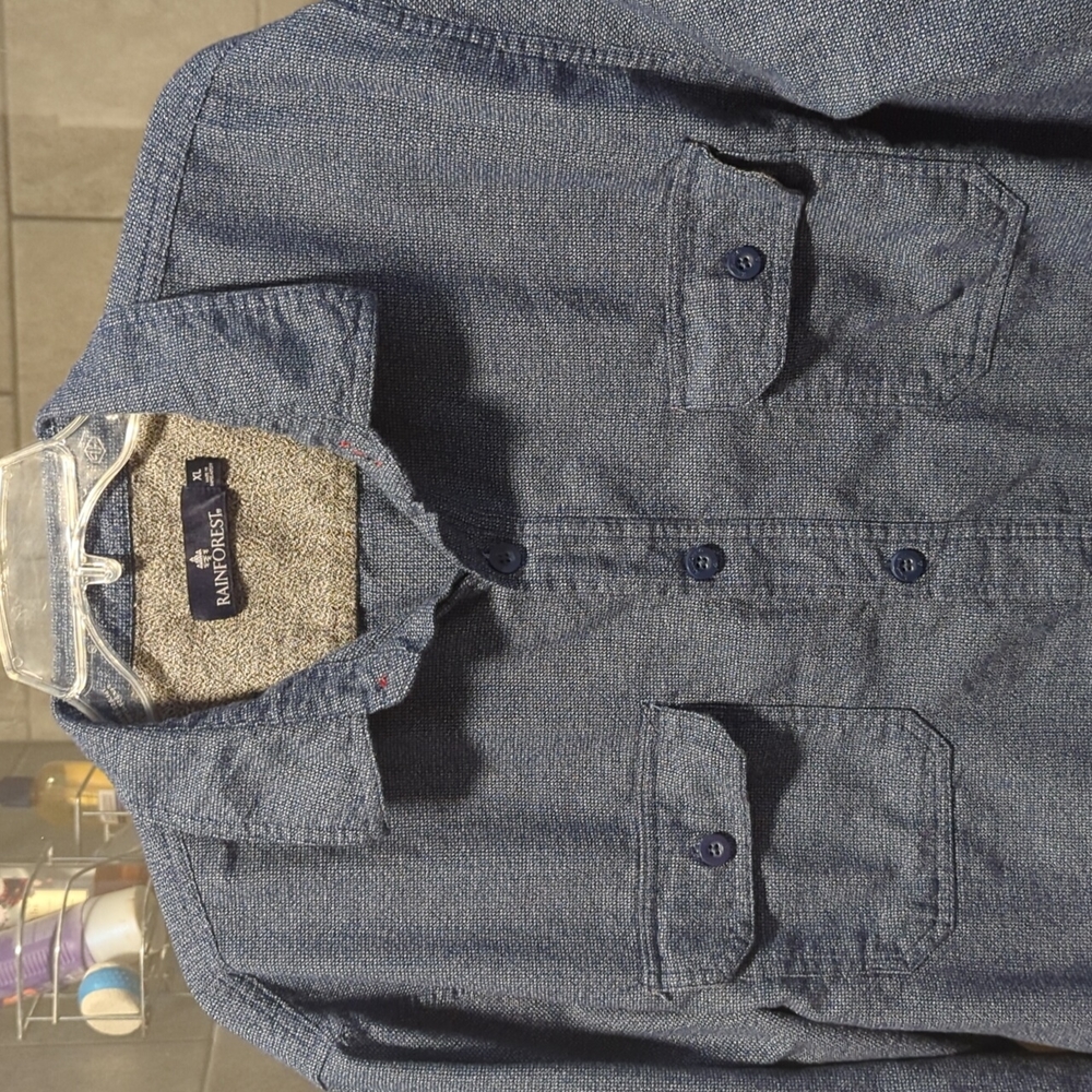 Men's Rainforest Blue Knit Shirt - Picture 5 of 7